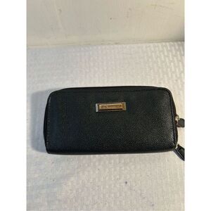 RDIF Black 2 Zipper Wallet 8"x4" Identity Protect Lining